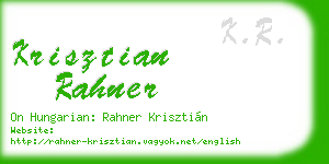 krisztian rahner business card